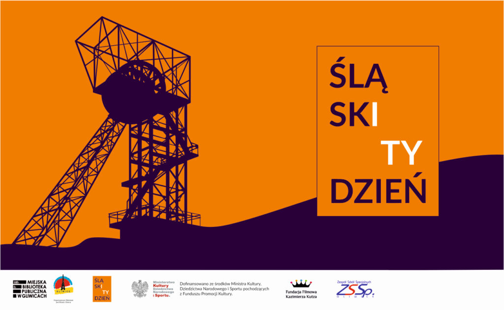 Śląski Tydzień 2021. Kontur wieży szybowej kopalni. Baner