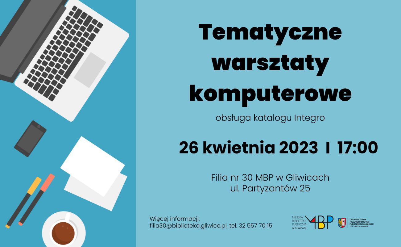 Baner z informacją o warsztatach