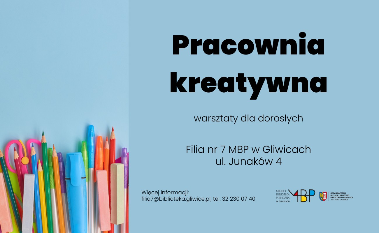 Baner z informacją o warsztatach